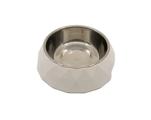 Посуд для собак KIKA Миска Diamond L біла (SDML991053LB)