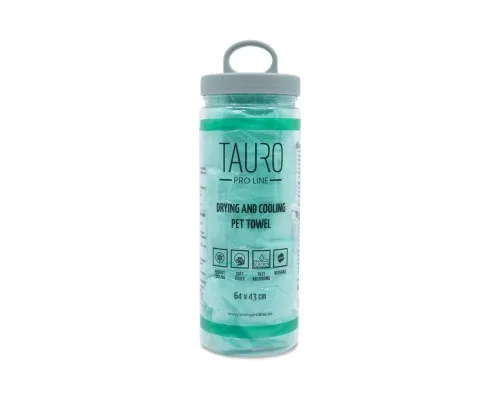 Рушник для тварин Tauro Pro Line для сушки та охолодження 64х43 см зелений (JOY63238)