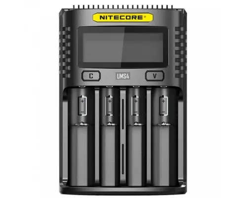 Зарядний пристрій для акумуляторів Nitecore Digicharger UMS4 (4 channels, LCD, Li-ion, IMR, Ni-Mh, Ni-Cd, 4A) (UMS4)