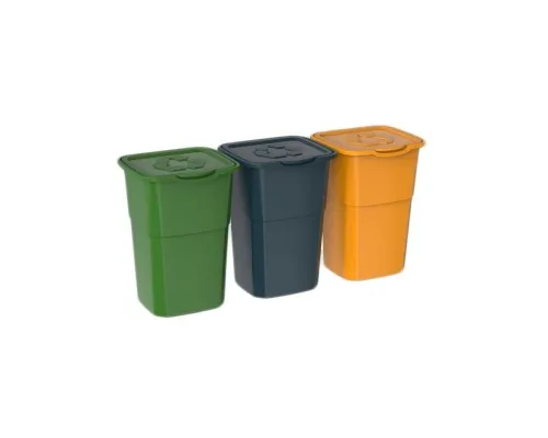 Контейнер для сміття DEA home Eco Набір для сортування відходів 3 x 50 л (20033)