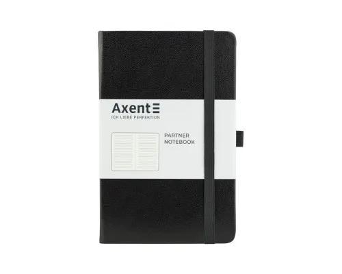 Книга записна Axent Partner 125х195 мм у лінійку 96 аркушів Чорний (8308-01-A)