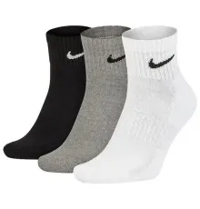 Шкарпетки Nike U NK EVERYDAY CUSH ANKLE 3PR SX7667-964 38-42 3 пари Білий/Чорний/Сірий (194955549216)