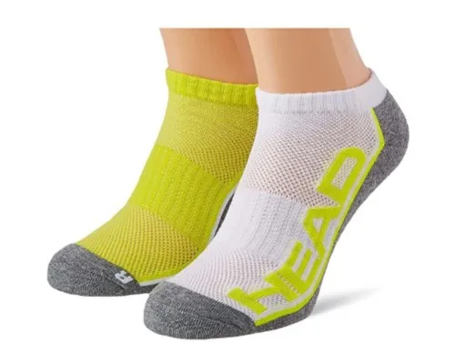 Шкарпетки Head Performance Sneaker 2 пари 791018001-004 Жовтий/Сірий/Білий 39-42 (8720245076432)
