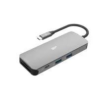 Концентратор Silicon Power USB-C 8-in-1 SR30 Silver Aluminum (SPU3C08DOCSR300G)