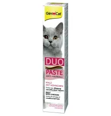 Паста для тварин GimCat DUO PASTE Anti-hairball malt with chicken мальт та курка 50 г (4002064427201)