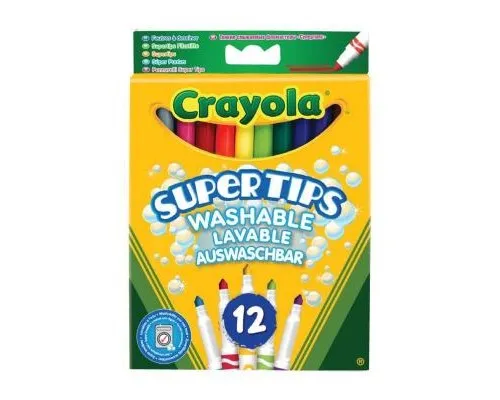 Набор для творчества Crayola 12 тонких фломастеров ярких цветов (7509)