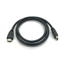 Кабель мультимедійний HDMI to HDMI 0.8m v1.4, OD-7.5mm Merlion (YT-HDMI(M)/(M)HS-0.8m)