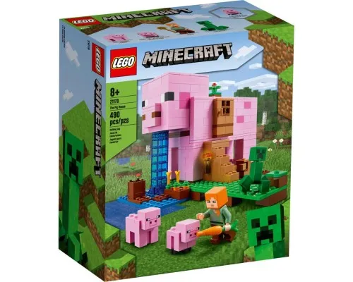 Конструктор LEGO Minecraft Будинок-свиня 490 деталей (21170)