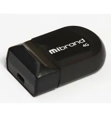 USB флеш накопитель Mibrand 4GB Scorpio Black USB 2.0 (MI2.0/SC4M3B)