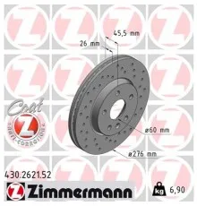 Гальмівний диск ZIMMERMANN 430.2621.52