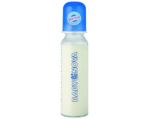 Бутылочка для кормления Baby-Nova стеклянная 250 мл (3960300)