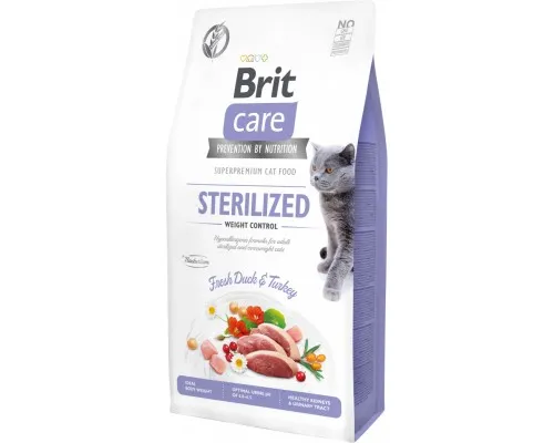 Сухой корм для кошек Brit Care Cat GF Sterilized Weight Control 7 кг (8595602540785)