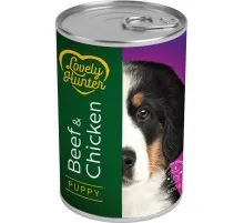 Консервы для собак Lovely Hunter Puppy Beef and Chicken 400 г (LHU45358)