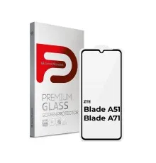 Скло захисне Armorstandart Full Glue ZTE Blade A51 / A71 Black (ARM65500)