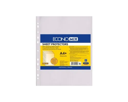 Файл Economix А4+ 30 мкм оранжевый, 100 штук (E31106-50)