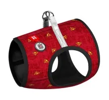 Шлея для собак WAUDOG Clothes з QR паспортом "Супермен червоний" XS1 (1001-4007)