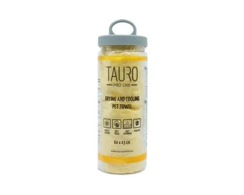 Рушник для тварин Tauro Pro Line для сушки та охолодження 64х43 см жовтий (JOY63240)
