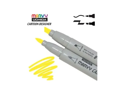 Художній маркер Marvy двосторонній 1900B-S Жовтий (752481291056)