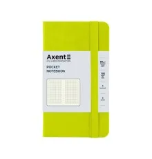 Книга записна Axent Partner 95x140 мм 96 аркушів у клітинку Лимонна (8301-60-A)