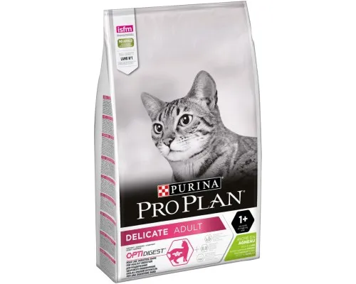 Сухой корм для кошек Purina Pro Plan Delicate Lamb со вкусом ягненка 10 кг (7613035846944)