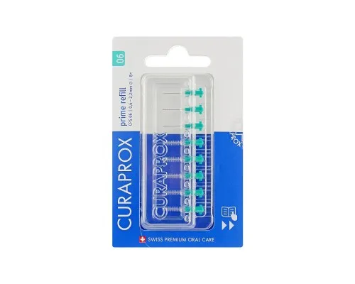 Щетки для межзубных промежутков Curaprox Prime Refill CPS 06 D 0.6 – 2.2 мм Без держателя 8 шт. (7612412426519)