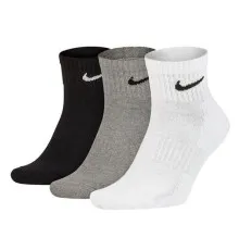 Шкарпетки Nike U NK EVERYDAY CUSH ANKLE 3PR SX7667-964 42-46 3 пари Білий/Чорний/Сірий (194955549223)
