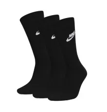 Шкарпетки Nike U NK NSW EVERYDAY ESSENTIAL CR DX5025-010 42-46 3 пари Чорні (196148785661)