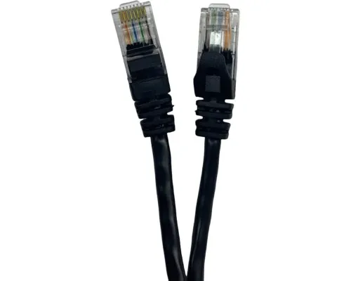 Патч-корд 0.25м UTP cat.5e, CU, 24AWG, black GEAR (GPC-UTPCURJ45-0.25B)