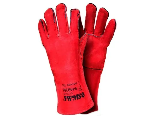 Захисні рукавички Sigma краги зварювальника (червоні) (9449301)