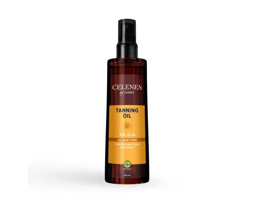 Средство для загара Celenes Tanning Oil Масло 200 мл (7350104249656)