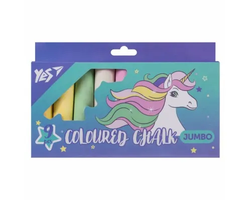 Крейда Yes кольорова Glamour 9 шт JUMBO (400507)