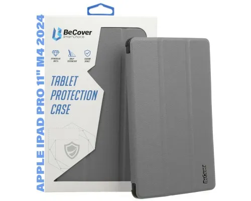 Чехол для планшета BeCover Smart Case Apple iPad Pro 11" M4 2024 Grey (711625)