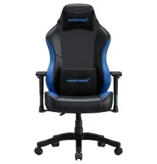 Кресло игровое Anda Seat Luna Color PVC Size L Black/Blue (AD18-48-BS-PV)