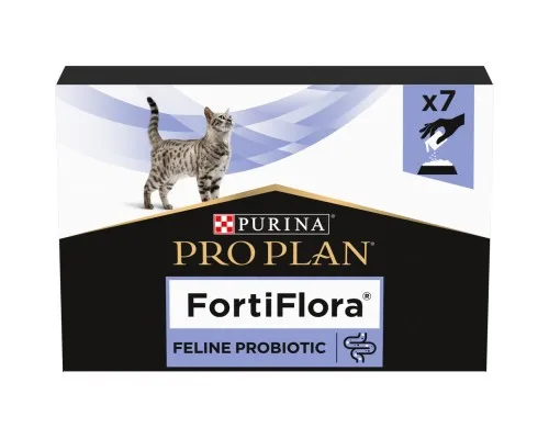 Пробіотична добавка для тварин Purina Pro Plan FortiFlora Feline Probiotic 7х1 г (8445290041173)