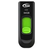 USB флеш накопитель Team 64GB C141 Green USB 2.0 (TC14164GG01)