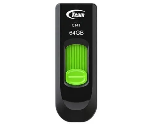 USB флеш накопитель Team 64GB C141 Green USB 2.0 (TC14164GG01)