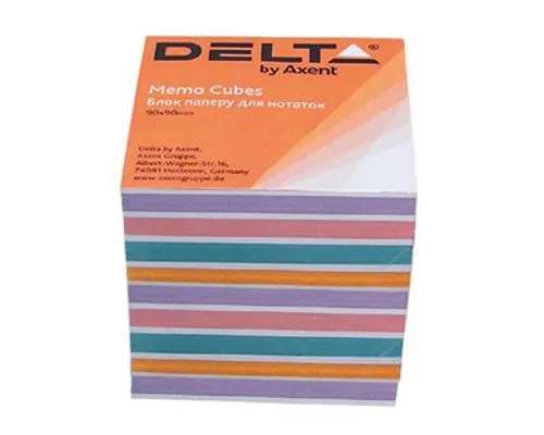 Папір для нотаток Delta by Axent COLOR 90Х90Х80мм, unglued (D8025)