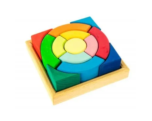 Конструктор Nic деревянный Разноцветный круг (NIC523344)