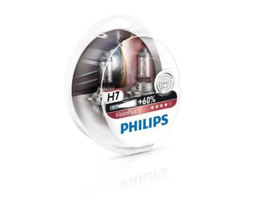 Автолампа Philips H7 VisionPlus, 2шт (12972VPS2)