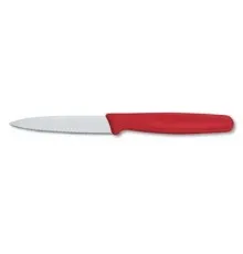 Кухонний ніж Victorinox Standart 8 см, с волнистым лезвием, красный (5.0631)