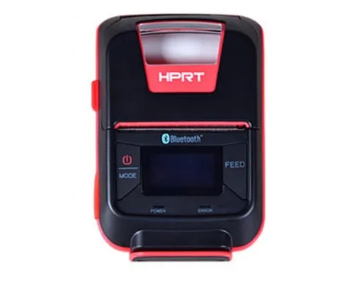 Принтер чеков HPRT HM-E200 мобільний, Bluetooth, USB, червоний+чорний (14657)
