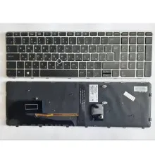 Клавіатура ноутбука HP EliteBook 850 G3/G4,755 G3,ZBook15u G3/G4 черная с серебр,тр (A46082)