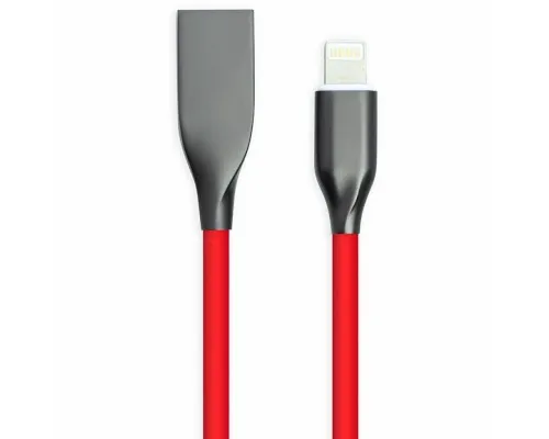 Дата кабель USB 2.0 AM to Lightning 2.0m red PowerPlant (CA911417)