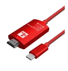 Перехідник Type C to HDMI, 2m, 4K, 30HZ Extradigital (KBH1751)