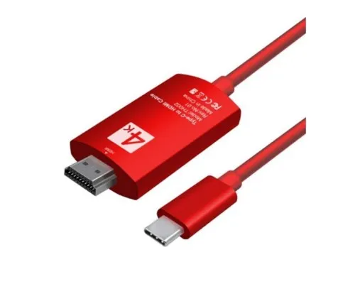 Перехідник Type C to HDMI, 2m, 4K, 30HZ Extradigital (KBH1751)