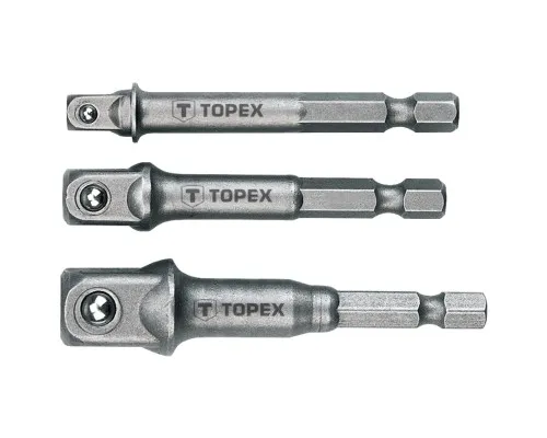 Адаптер для инструмента Topex для торцевых головок, набор 1/2,1/4,3/8 (38D151)