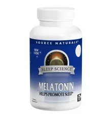 Аминокислота Source Naturals Мелатонин 1мг, Вкус Апельсина, Sleep Science, 100 таблеток (SNS-00706)