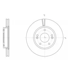 Гальмівний диск REMSA 61507.10