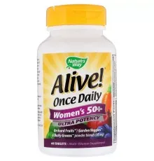 Мультивітамін Nature's Way Мультивітаміни Для Жінок, Alive! Once Daily, Women's 50+ Mul (NWY-15692)