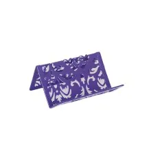 Подставка для визиток Buromax BAROCCO, металлическая, фиолетовая (BM.6226-07)